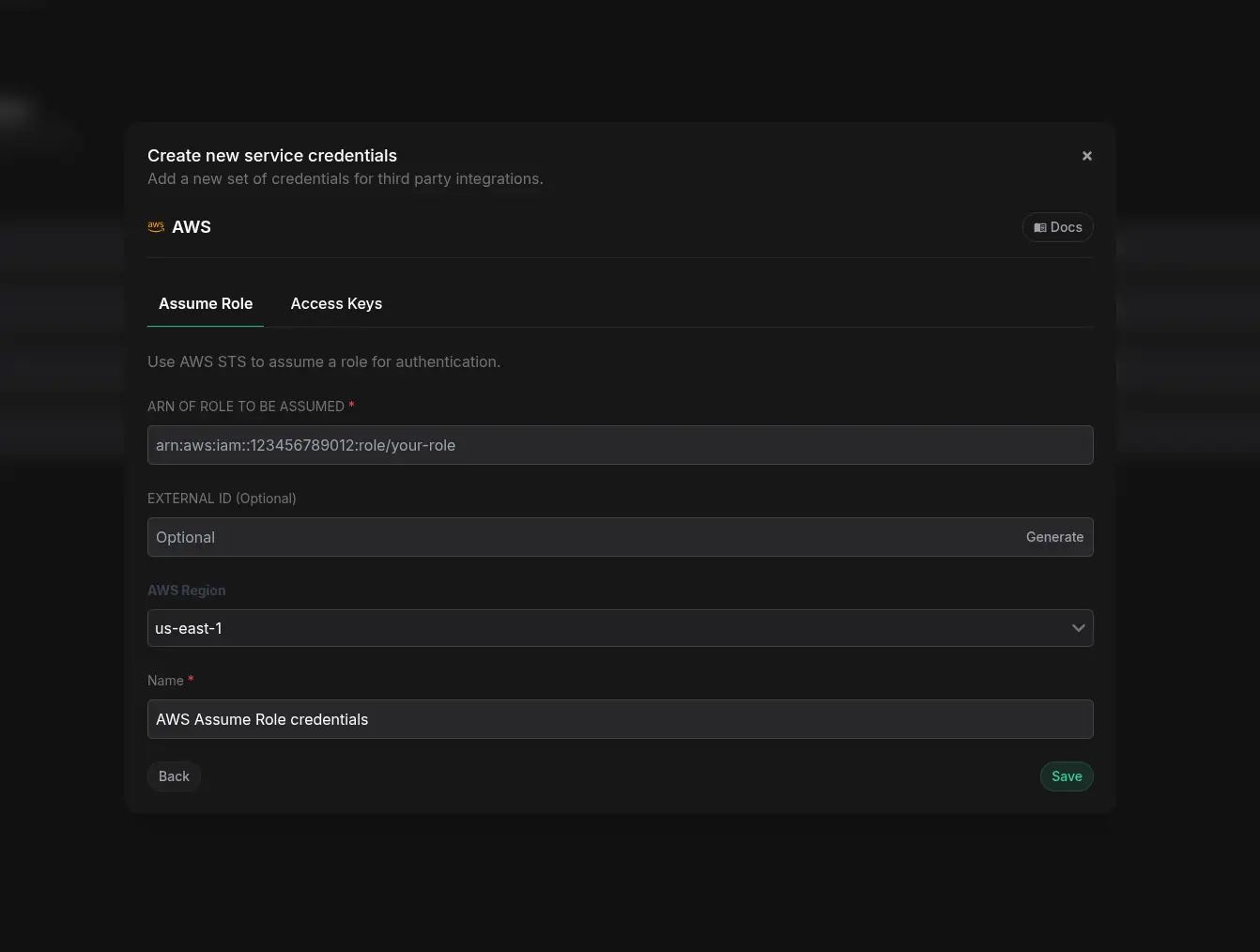aws assume role auth